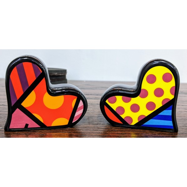 Romero Britto - Salt & Pepper Shakers, Hearts