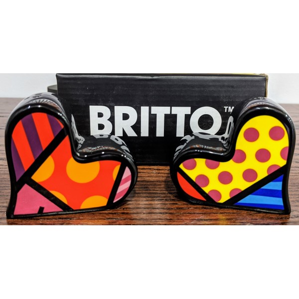 Romero Britto - Salt & Pepper Shakers, Hearts