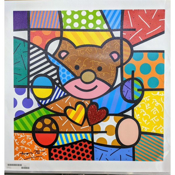 Romero Britto - "Happy" Limited Edition Canvas Print