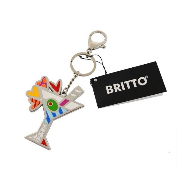 Romero Britto - Keychain & Bag Charm - Martini