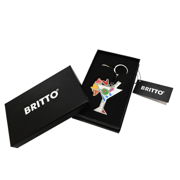 Romero Britto - Keychain & Bag Charm - Martini