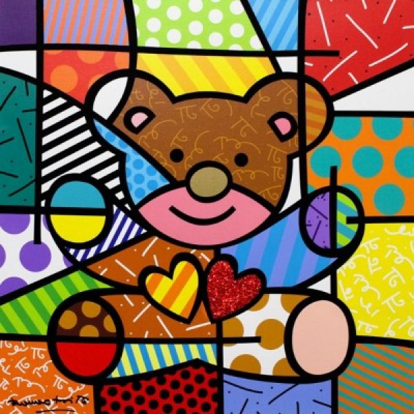 Romero Britto - "Happy" Limited Edition Canvas Print