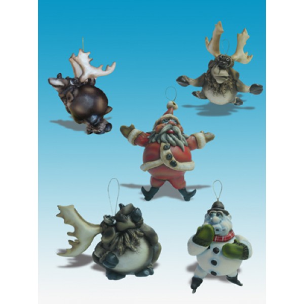 Todd Warner Christmas Ornament Set (Includes Santa!)